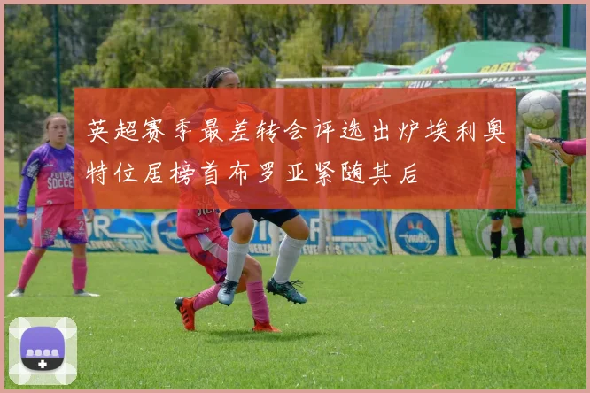 英超赛季最差转会评选出炉埃利奥特位居榜首布罗亚紧随其后